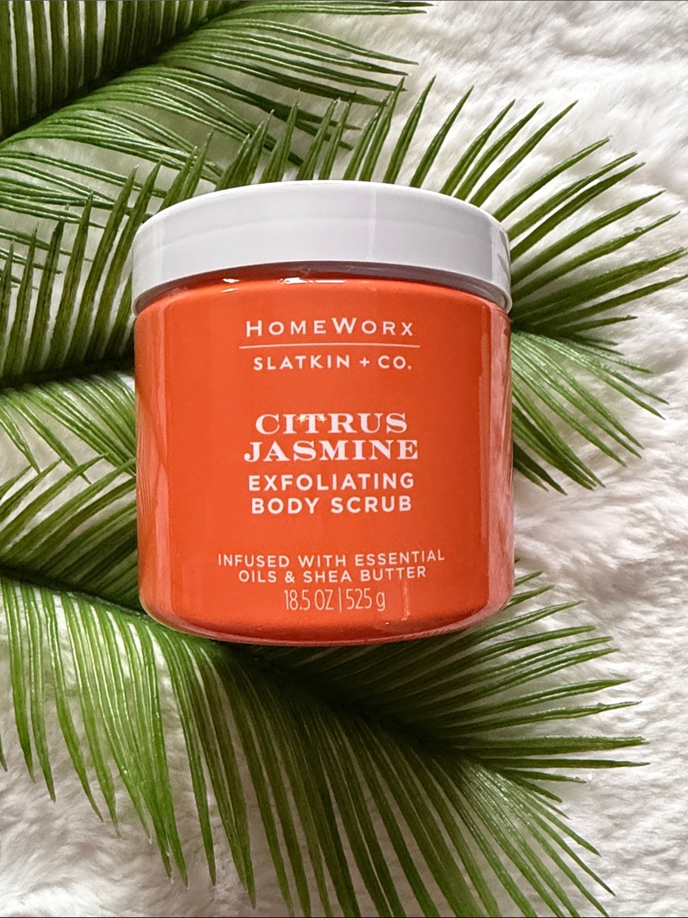 NEW Homeworx Harry Slatkin Citrus Jasmine Exfoliating Body Scrub 18.5 oz